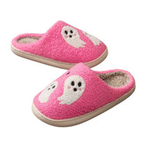 Halloween Ghost Plush Pink Shoes