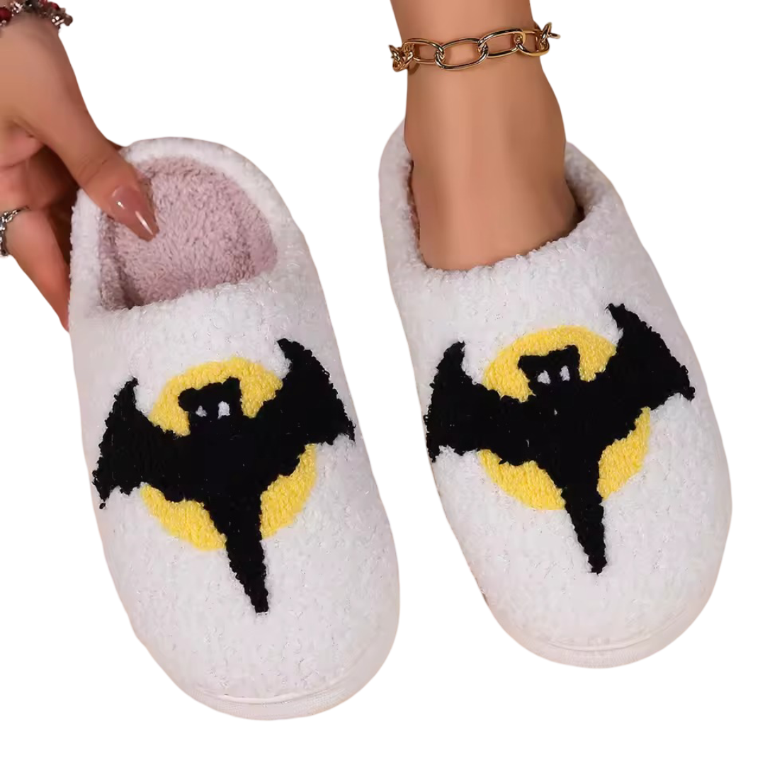 Halloween Bat Soft Plush Slippers Halloween Bat Soft Plush Slippers