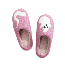 Halloween Ghost Plush Purple Slippers