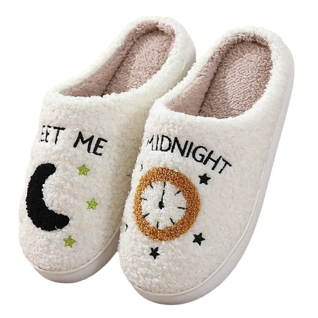 Halloween Meet Me Goodnight Plush Slippers Halloween Meet Me Goodnight Plush Slippers