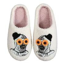 Halloween Clown Thermal Soft Plush Slippers