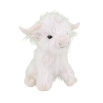 Highland Cow White Plush Toy