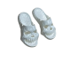 Halloween Skull White Slippers For Men