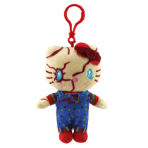 Hello Kitty Chucky Plush Action Figure Keychain