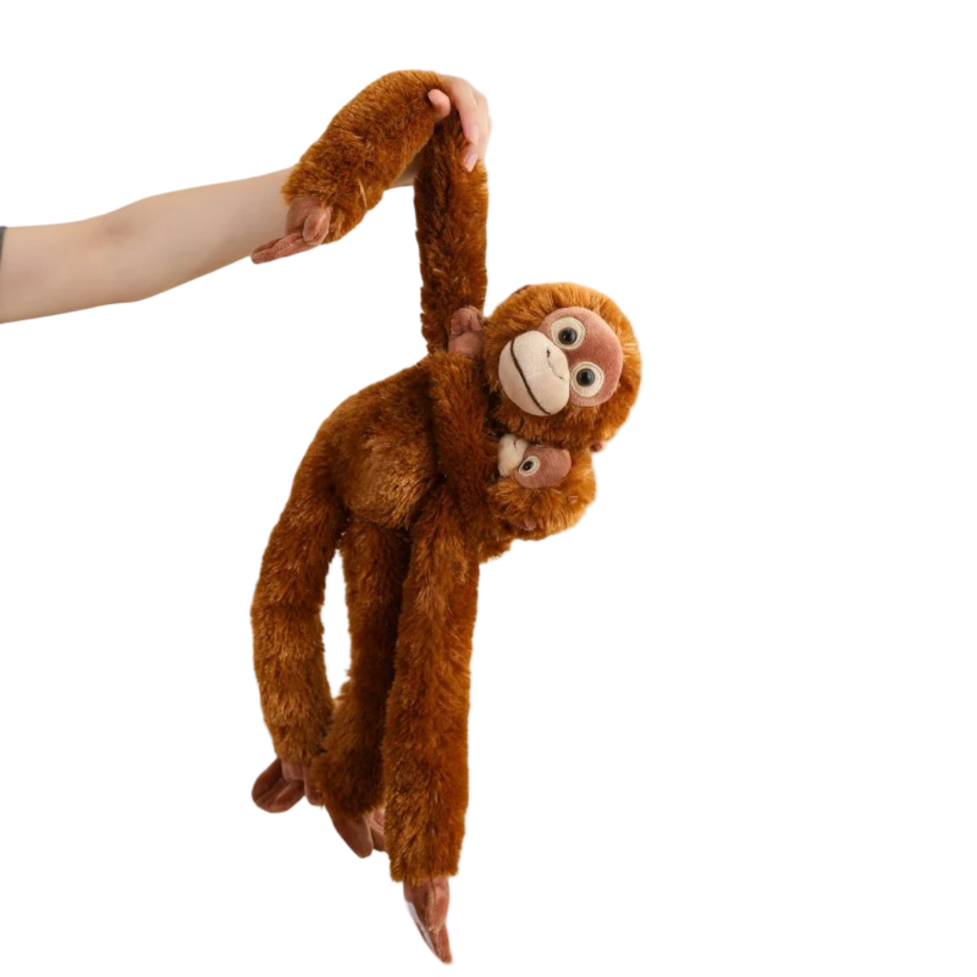 Orangutan With Baby Long Arm Plush Toy Orangutan With Baby Long Arm Plush Toy