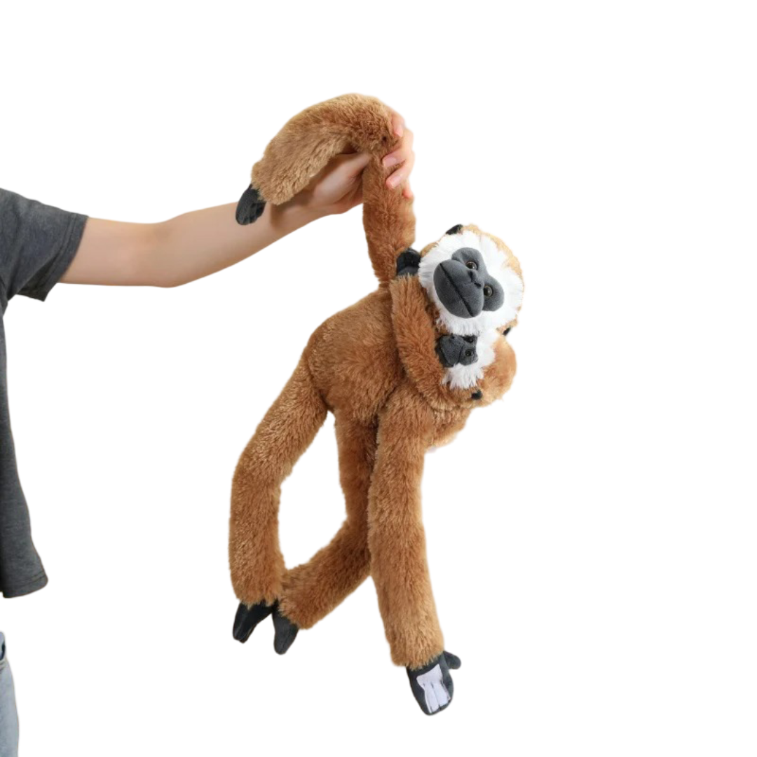 Gibbon With Baby Long Arm Plush Toy Gibbon With Baby Long Arm Plush Toy