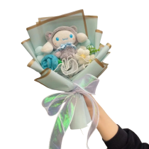 Cartoon Cinnamoroll With Flowers Plush Bouquet