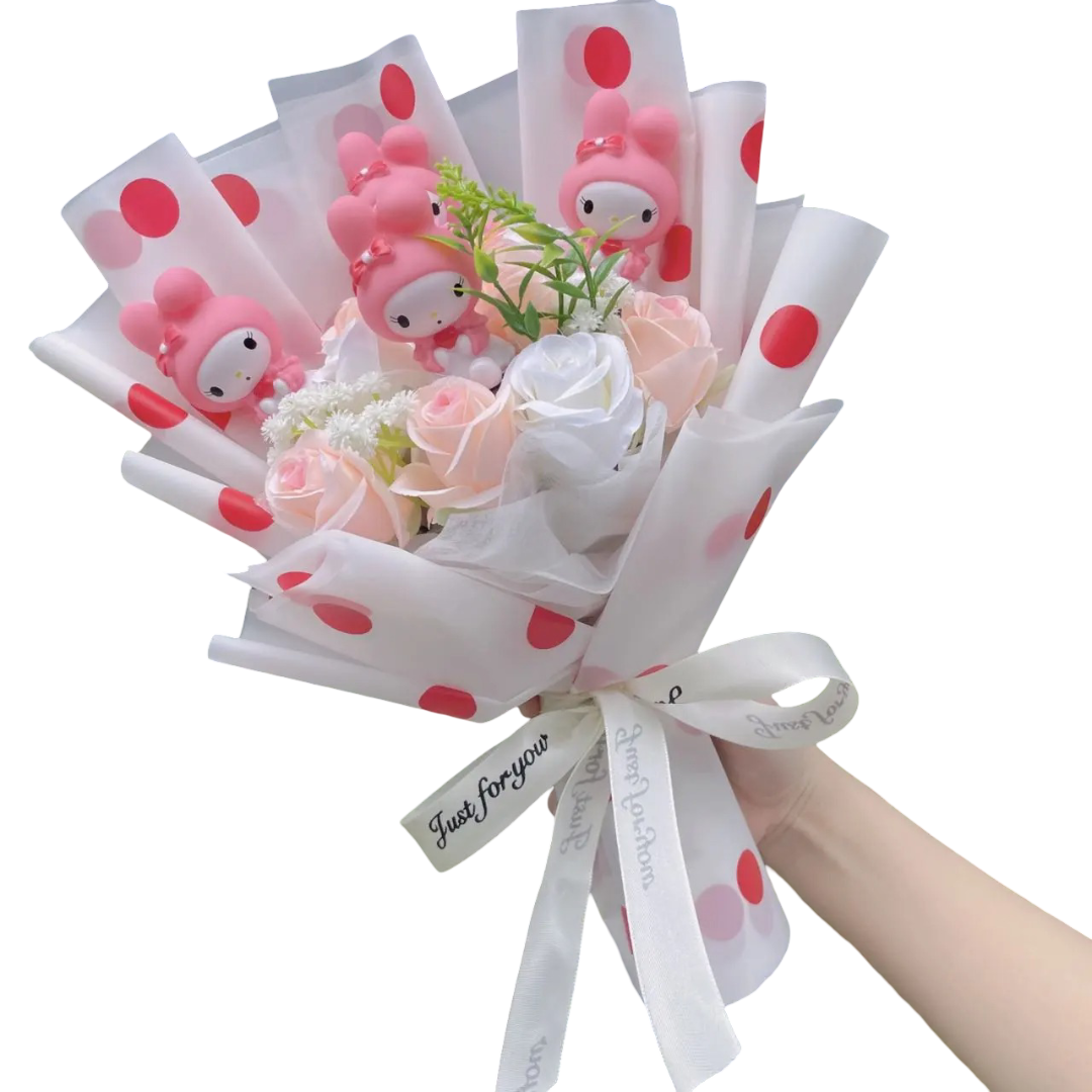 Sanrio My Melody With Flowers Plush Bouquet Sanrio My Melody With Flowers Plush Bouquet
