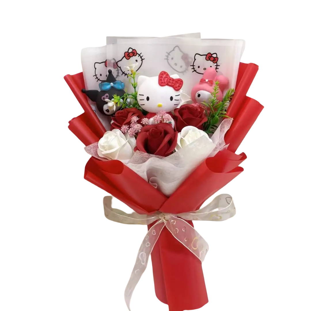 Cartoon Sanrio Character Plush Bouquet Cartoon Sanrio Character Plush Bouquet