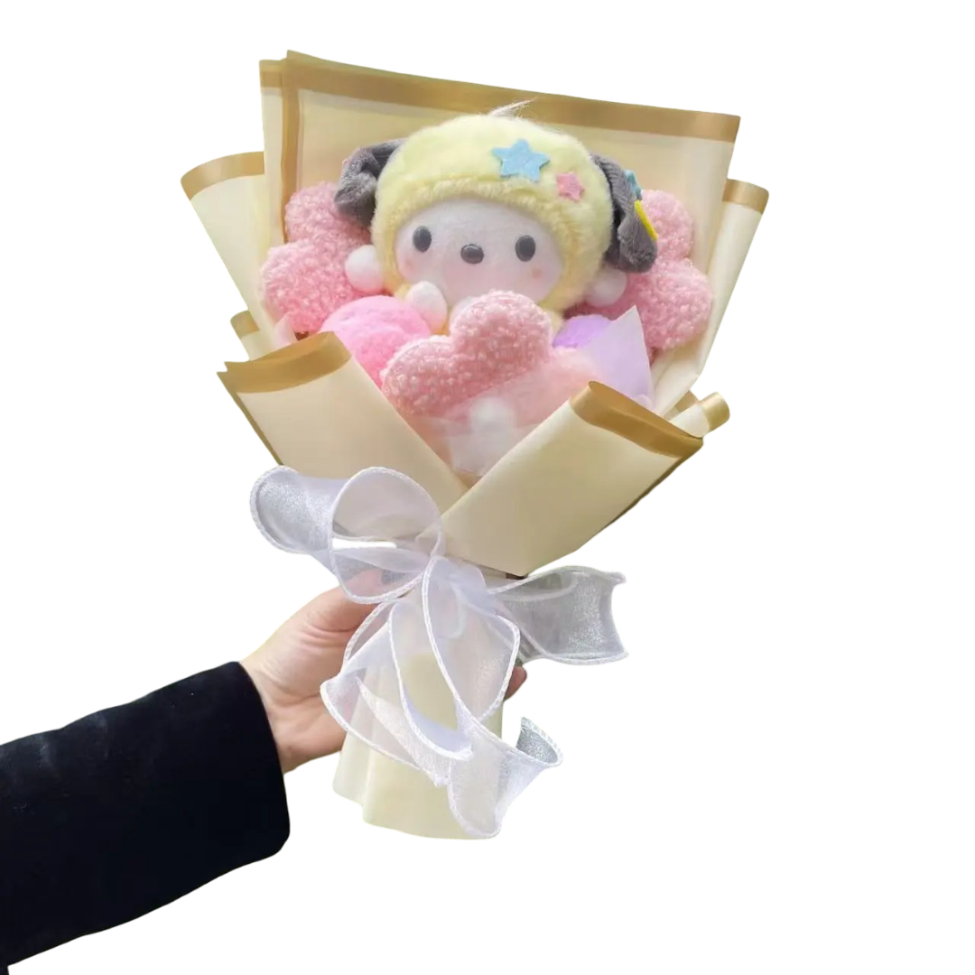 35cm Cartoon Pochacco Soft Plush Bouquet 35cm Cartoon Pochacco Soft Plush Bouquet
