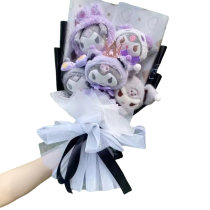 Cartoon Sanrio Kuromi Stuffed Toy Plush Bouquet