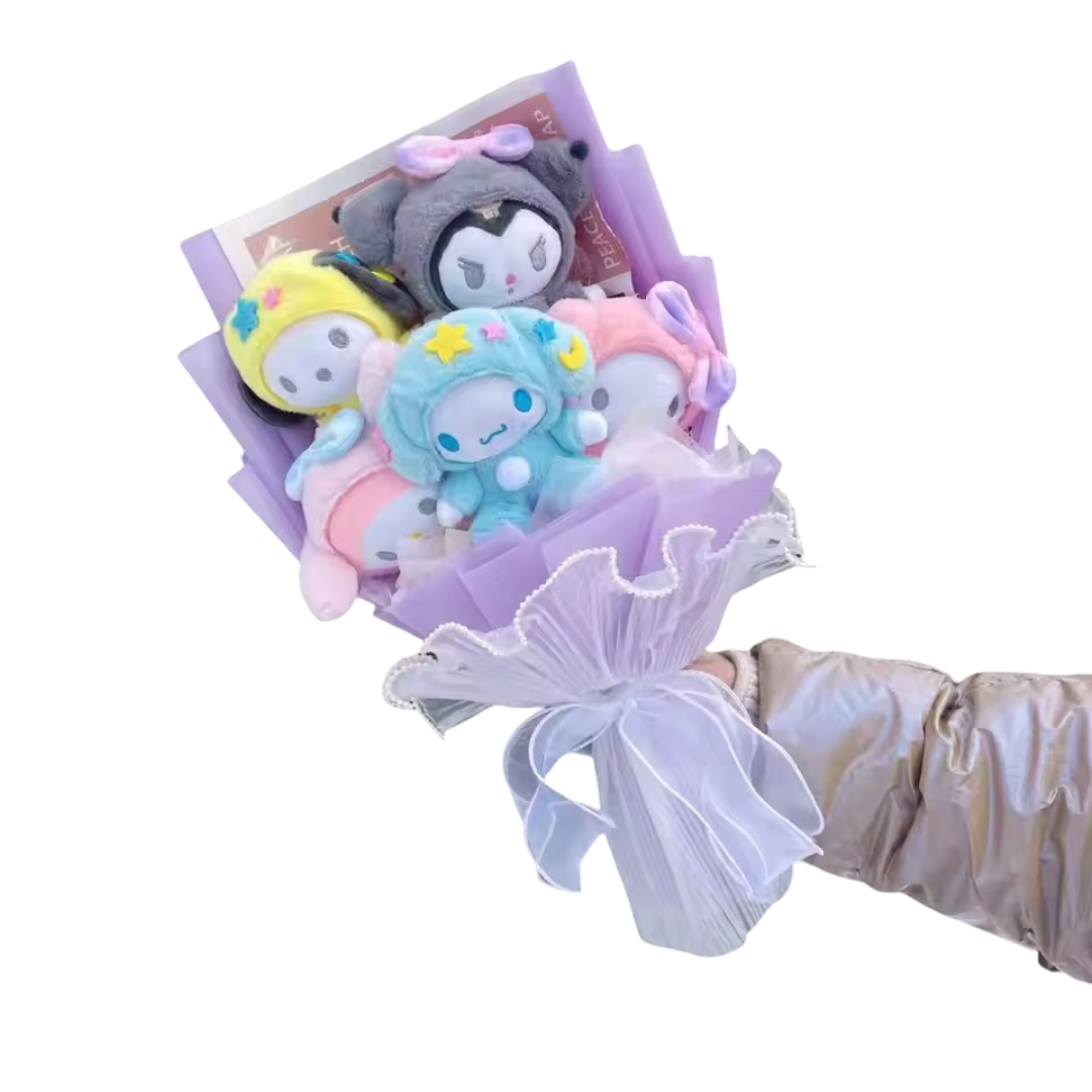 Cartoon Sanrio Character Soft Stuffed Toy Plush Bouquet Cartoon Sanrio Character Soft Stuffed Toy Plush Bouquet