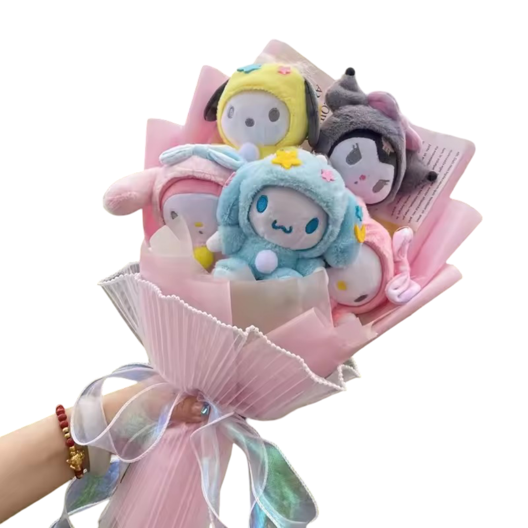 Cartoon Sanrio Character Stuffed Toy Plush Bouquet Cartoon Sanrio Character Stuffed Toy Plush Bouquet