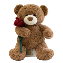 35cm Teddy Bear With Rose Soft Plush Toy