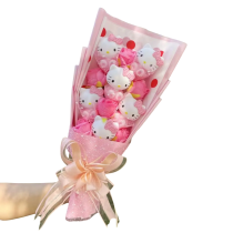 Cartoon Hello Kitty Plush Toy Soft Stuffed Bouquet