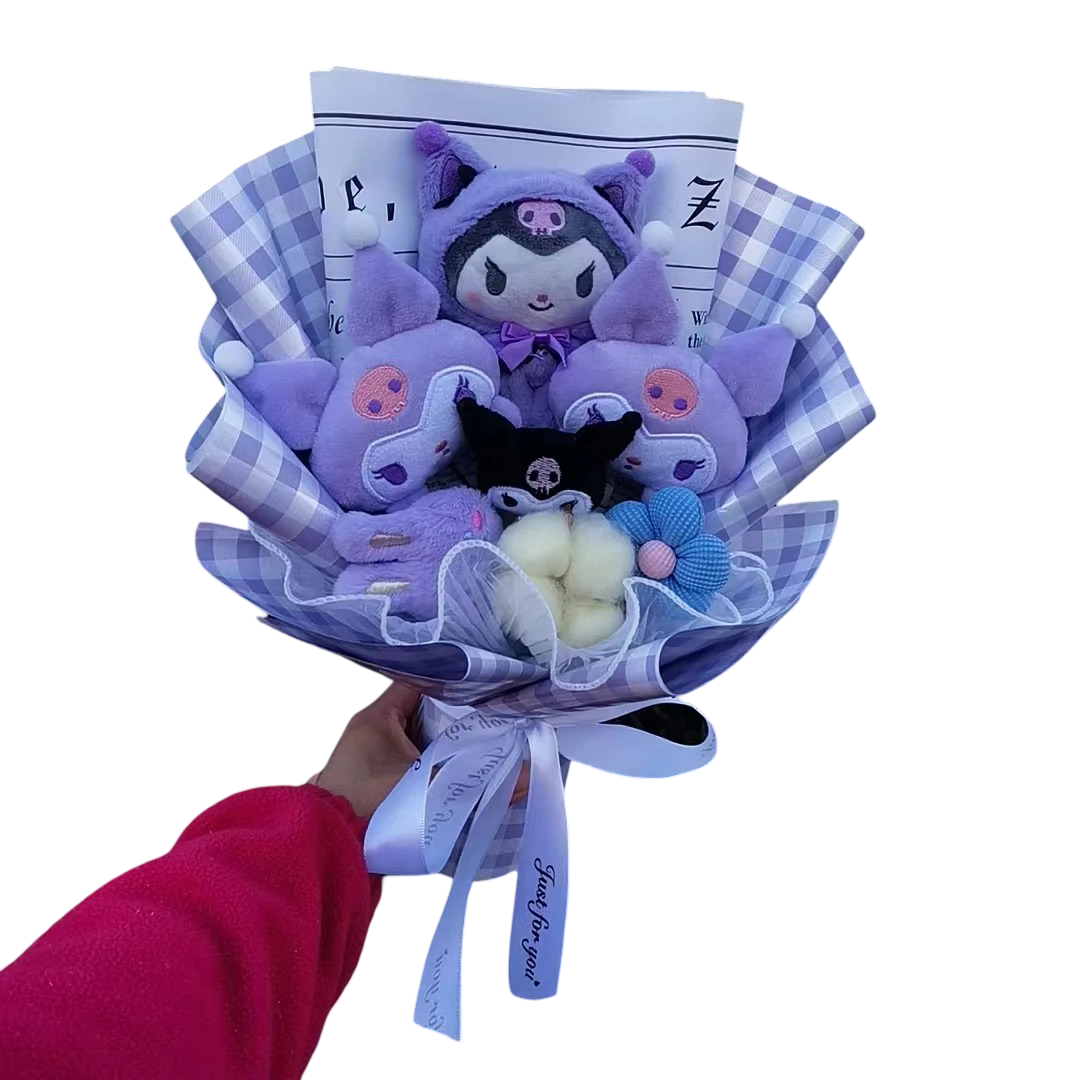 Anime Kuromi Flowers Toy Soft Plush Bouquet Anime Kuromi Flowers Toy Soft Plush Bouquet