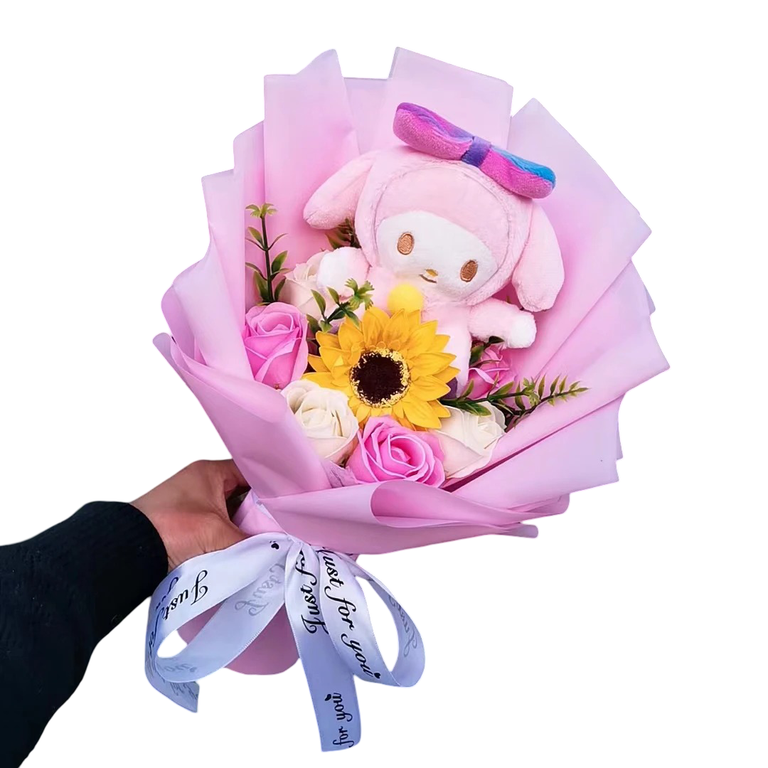 Anime My Melody Toy Soft Plush Bouquet