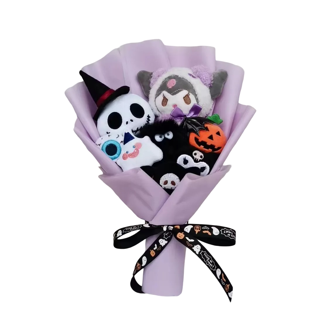 Halloween Jack Skellington And Character Plush Soft Bouquet Halloween Jack Skellington And Character Plush Soft Bouquet