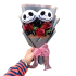 Halloween Jack Skellington Rose Plush Bouquet