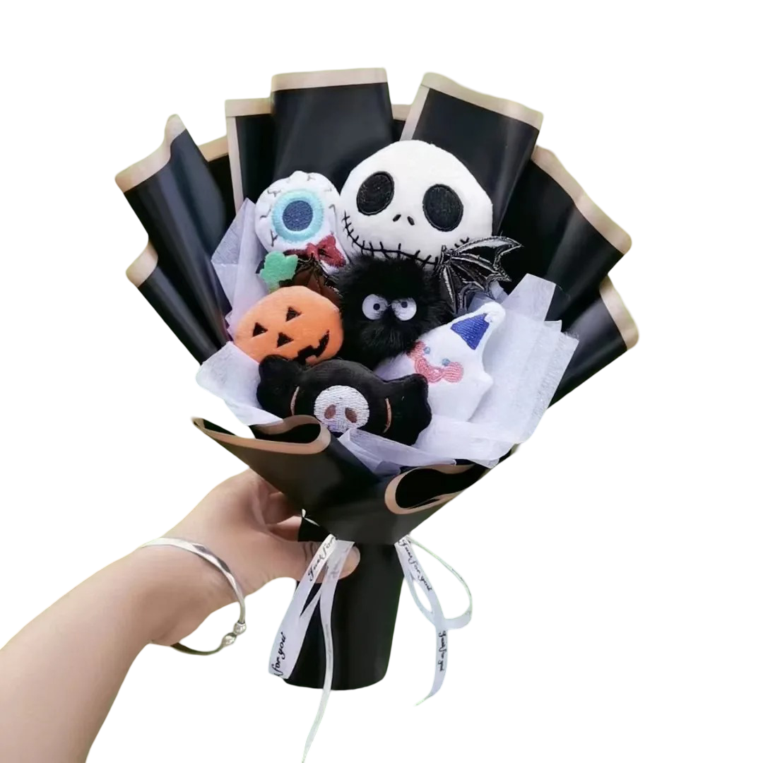 Halloween Jack Skellington And Character Soft Plush Bouquet Halloween Jack Skellington And Character Soft Plush Bouquet