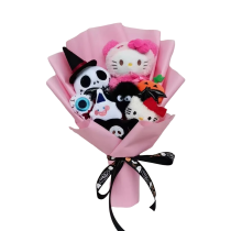 Halloween Jack Skellington And Hello Kitty Soft Plush Bouquet