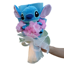 Anime Stitch With Flowers Plush Bouquet