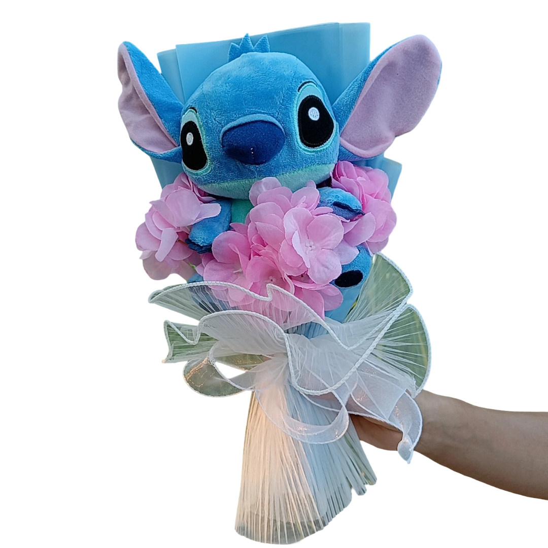 Anime Stitch With Flowers Plush Bouquet Anime Stitch With Flowers Plush Bouquet
