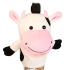 Cow Hand Finger Puppet Stuffed Plush Toy