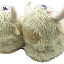Animal Highland Cow Soft Stuffed Plush Slippers