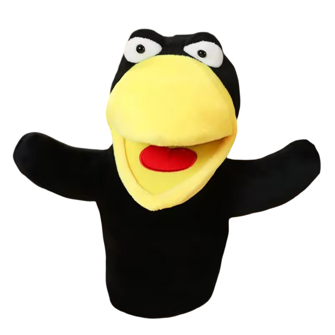 Crow Hand Finger Puppet Stuffed Plush Toy Crow Hand Finger Puppet Stuffed Plush Toy