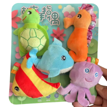 5Pcs Sea Animal Plush Toy Hand Finger Puppet
