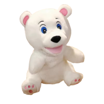 White Bear Hand Finger Puppet Stuffed Plush Toy