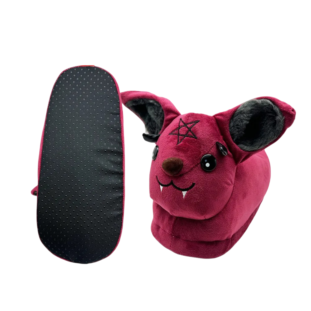 Halloween Vampire Bat Ghost Plush Slippers Halloween Vampire Bat Ghost Plush Slippers