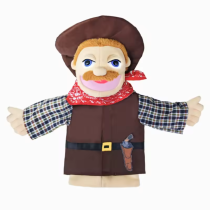 Cowboy Plush Hand Puppet Toy