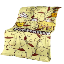 Anime Sanrio Pompompurin Soft Plush Blanket