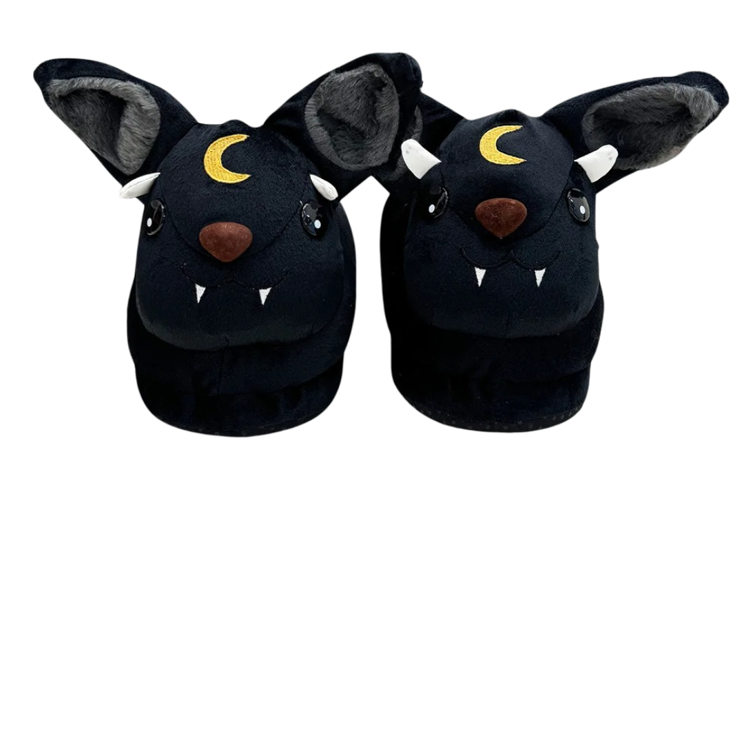 Halloween Vampire Bat Ghost Soft Plush Slippers Halloween Vampire Bat Ghost Soft Plush Slippers