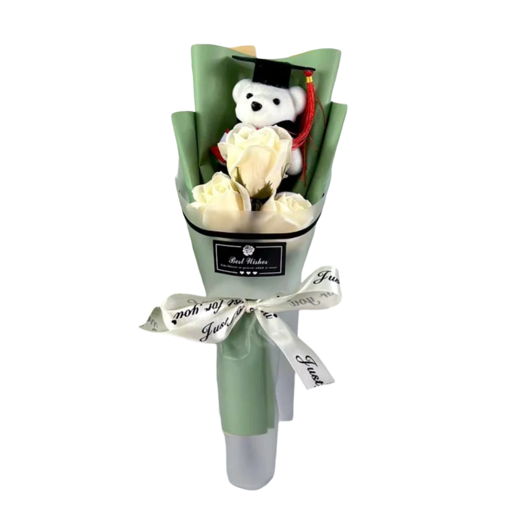16cm Bear Graduation Soft Plush Bouquet 16cm Bear Graduation Soft Plush Bouquet