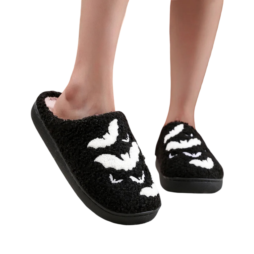 Halloween Bat Stuffed Plush Slippers