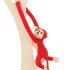 Animal Red Monkey Plush Stuffed Toy