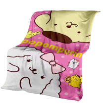 Anime Sanrio Cinnamoroll And Pompompurin Plush Blanket