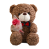Teddy Bear Plush Toy With Bouquet
