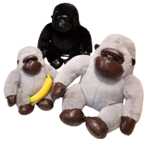 3Pcs Gorilla Plush Toy