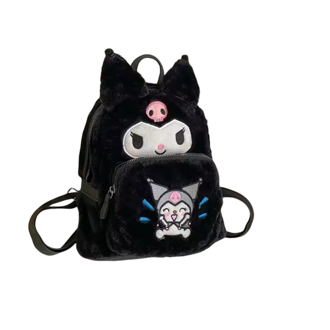 Cartoon Sanrio Kuromi Plush Backpack Cartoon Sanrio Kuromi Plush Backpack