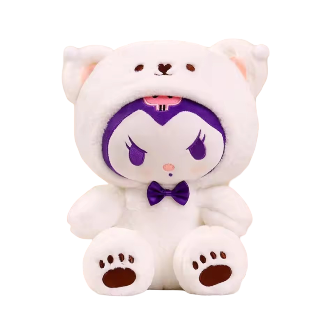 25cm Sanrio Kuromi Turn Into Panda Plush Toy 25cm Sanrio Kuromi Turn Into Panda Plush Toy