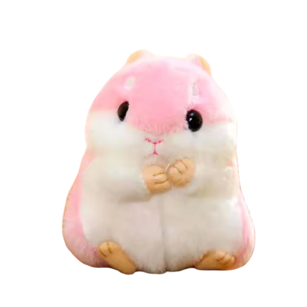 10cm Animal Pink Hamster Plush Toy 10cm Animal Pink Hamster Plush Toy