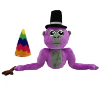 28cm Purple Gorilla Tag Monkey Plush Toy
