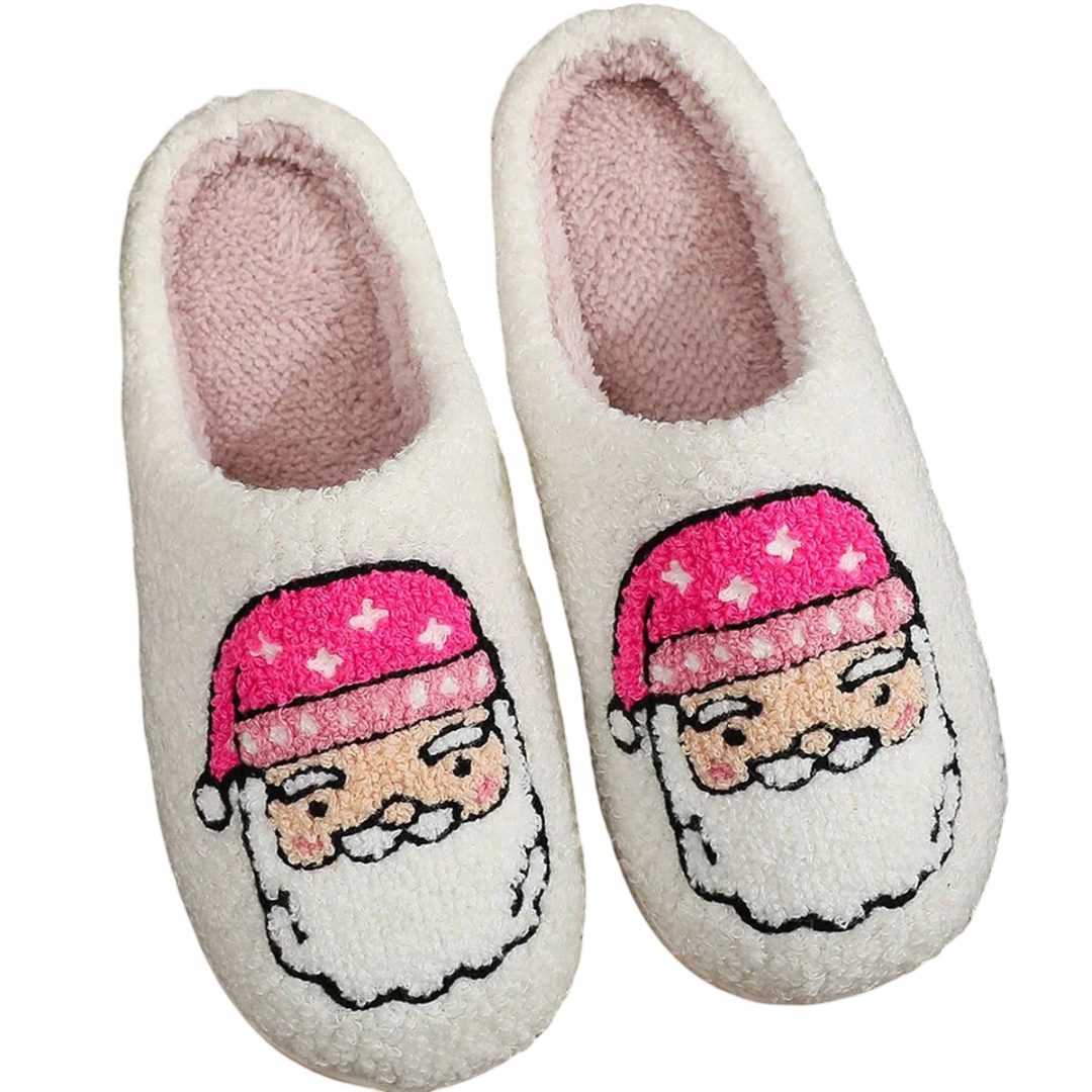 Christmas Santa Claus Plush Soft Slippers Christmas Santa Claus Plush Soft Slippers