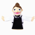 Waiter Plush Hand Puppet Toy