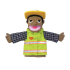 Construction Worker Plush Hand Puppet Toy