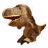 Brown Dinosaur Hand Finger Puppet Stuffed Plush Toy